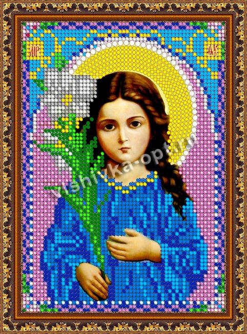 «Светлица» рисунок на ткани для вышивания бисером 365М «Св.Богородица Трилетствующая» 12*16см (1шт) цвет:365М