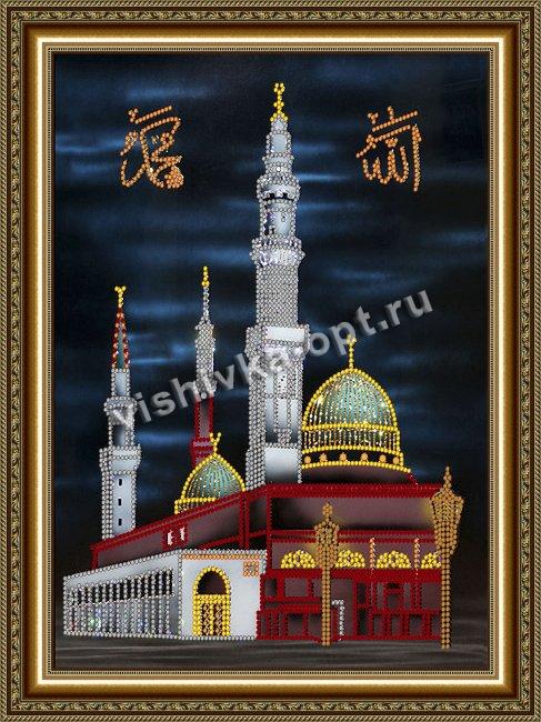 «Светлица» рисунок на ткани для вышивания бисером К-003 «Мечеть» 22,9*28,8см (1шт) цвет:К-003