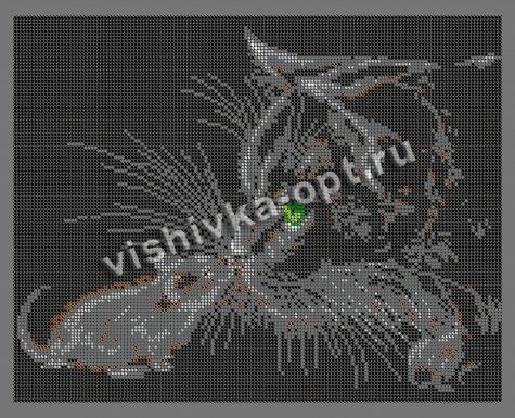 ВЛ-100П «Кошки-мышки» 30*24см схема для вышивания бисером «Вышивочка» (1шт) цвет:ВЛ-100П