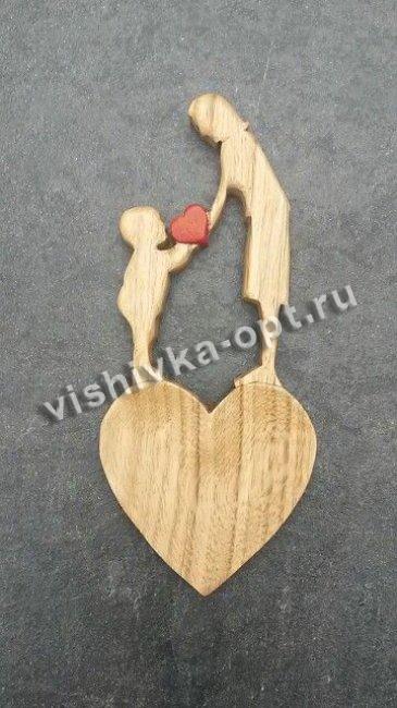 Добрый мастер деревянная заготовка для декупажа №17837 "Материнство" 5*11,5см (1шт) цвет:дерево