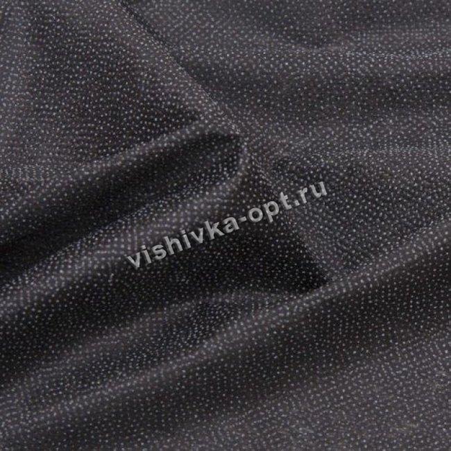 Дублерин клеевой трикотажный точечный SD10106 плотность 65г/кв.м 100% ПЭ (1,5*100м) цвет:черный