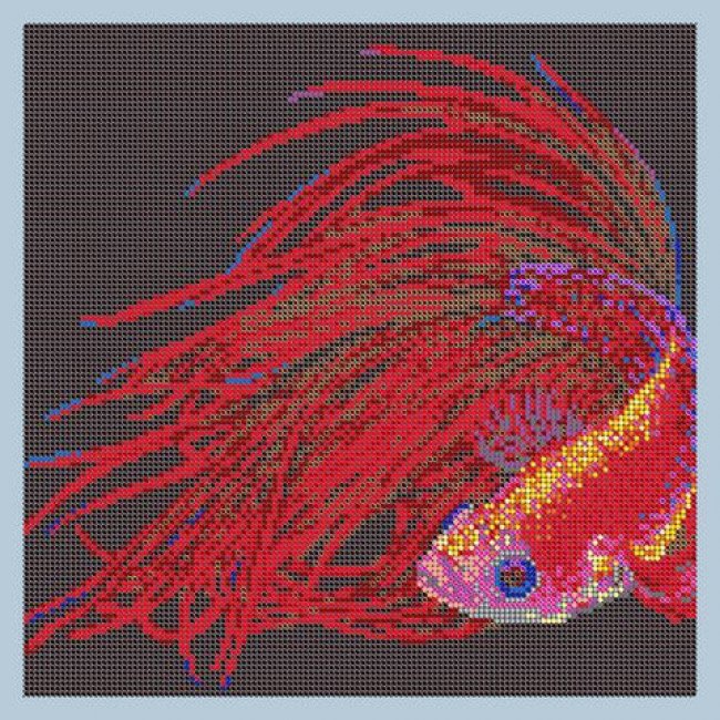 «Диамант» набор со стразами ДВЛ-210П «Рыбка» 34*34см (1шт) цвет:ДВЛ-210П