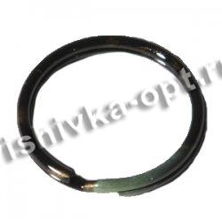 Кольцо металл декоративное HY двойное d23мм (100шт) цвет:JY080-М-черный/цветн