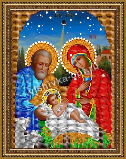 «Светлица» рисунок на ткани для вышивания бисером 391 «Рождество Христово» 19*24см (1шт) цвет:391