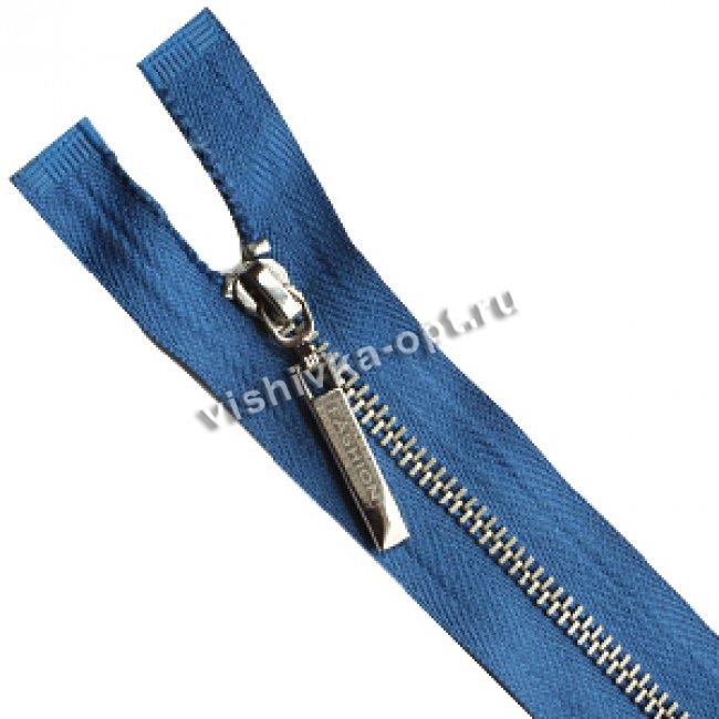 Молния Fashion-S "металл" никель тип 5-1 разъемная 40см (10шт) цвет:557-яр.голубой