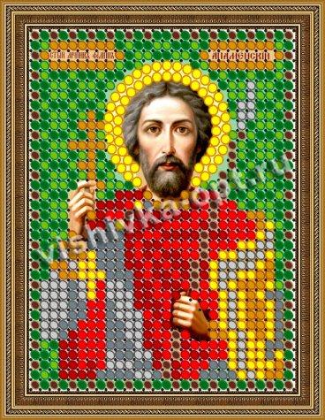 «Светлица» рисунок на ткани для вышивания бисером 829Л «Св. Филипп» 6*7,5см (5шт) цвет:829Л