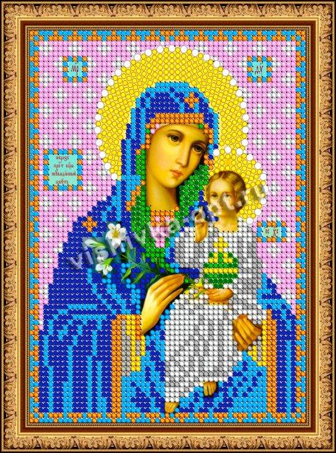 «Светлица» рисунок на ткани для вышивания бисером 368М «Прсв.Богородица Неувядаемый цвет» 12*16см (1шт) цвет:368М