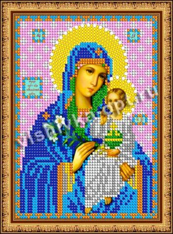 «Светлица» рисунок на ткани для вышивания бисером 368М «Прсв.Богородица Неувядаемый цвет» 12*16см (1шт) цвет:368М