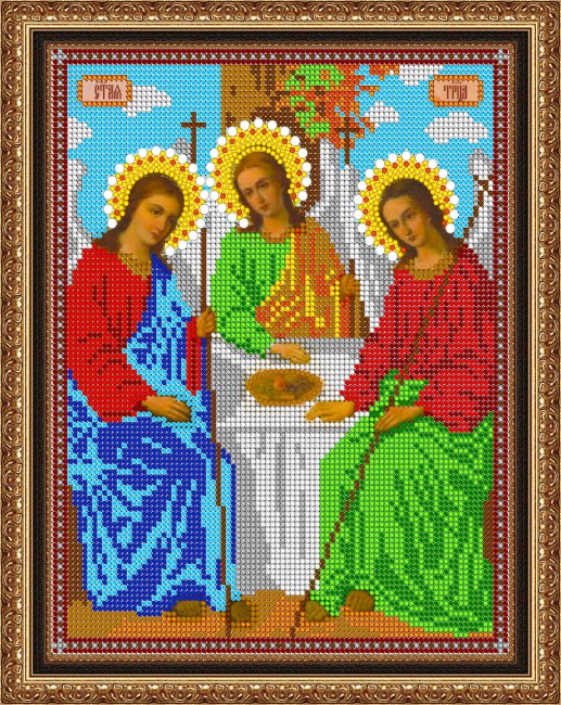 «Светлица» набор для вышивания бисером 8331 «Святая троица» бисер Чехия 19*24см (1шт) цвет:8331