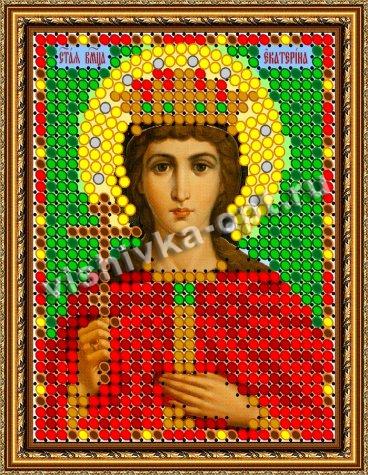 «Светлица» рисунок на ткани для вышивания бисером 706Л «Св. Екатерина» 6*7,5см (5шт) цвет:706Л