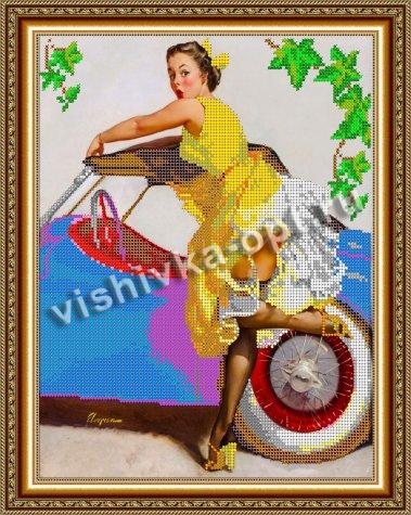 «Светлица» рисунок на ткани для вышивания бисером К-293 «Прокатимся» 24*30см (1шт) цвет:К-293