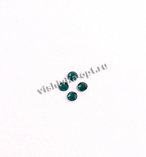 Стразы граненые холодной фиксации 10ss высшего качества цветные (100шт) цвет:205-Emerald