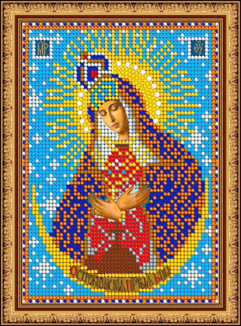 «Диамант» набор со стразами ДМ-419 «Прсв. Богородица Остробрамская» 14,3*19,3см (1шт) цвет:ДМ-419