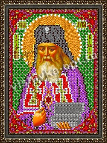 «Светлица» рисунок на ткани для вышивания бисером 417М «Св. Лука Крымский» 12*16см (1шт) цвет:417М