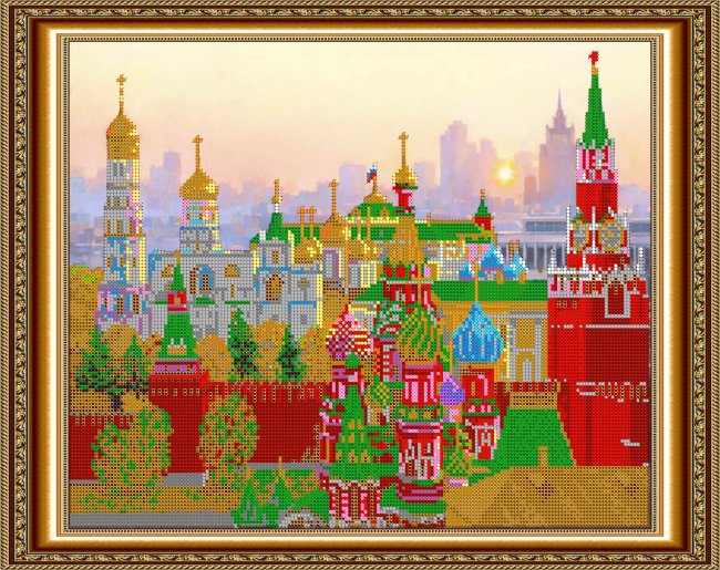 «Светлица» набор для вышивания бисером №420 «Стены Кремля» бисер Китай 38*30см (1шт) цвет:420