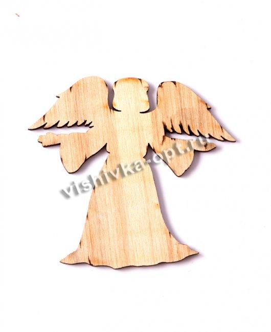 Добрый мастер деревянная заготовка для декупажа №10576 "Ангелочек" 8,2*7,7см (1шт) цвет:дерево
