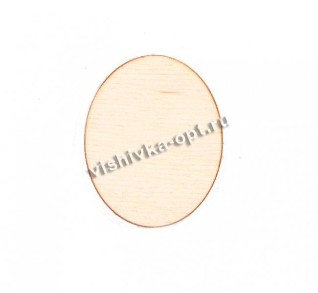 Добрый мастер деревянная заготовка для декупажа №11112 "Овал" 3*4см (5шт) цвет:дерево
