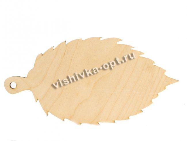Добрый мастер деревянная заготовка для декупажа №11220 "Доска "Листик" 5,5*10,5см (1шт) цвет:дерево