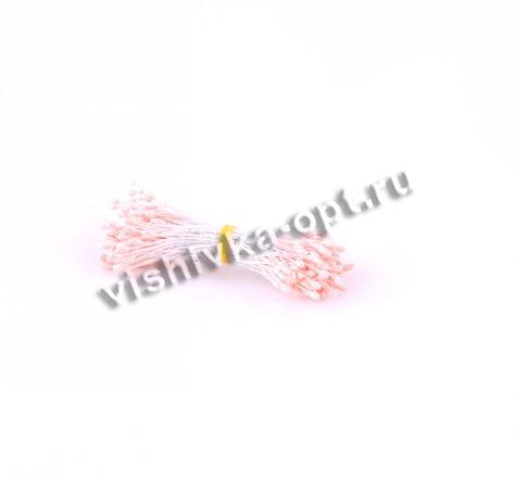 Тычинки маленькие двусторонние (100шт) цвет:521-персиковый