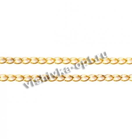 Цепь металл декоративная 11556-6 звено 8*5мм (5м) цвет:золото