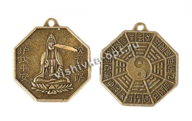 Монета металл FS11685 "Будда" d30мм (300шт) цвет:оксид