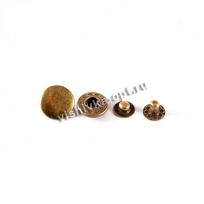 Кнопки металл № 11865 d 15мм (10шт) цвет:никель