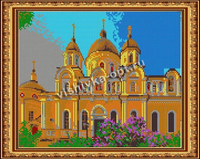 «Светлица» рисунок на ткани для вышивания бисером К-503П «Покровский монастырь» 30*24см (1шт) цвет:К-503П