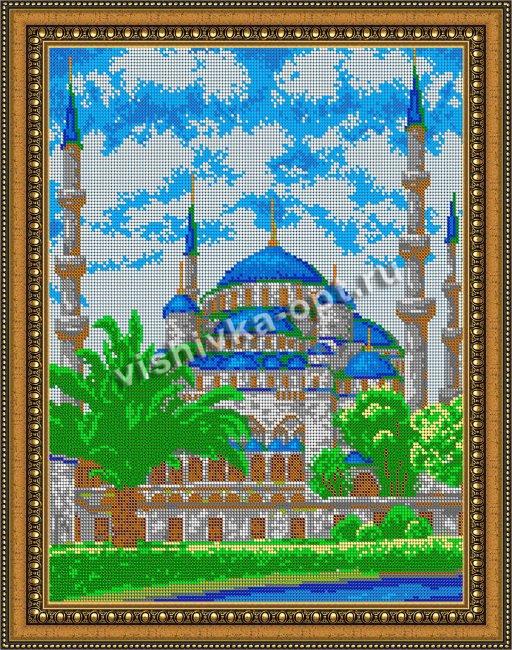 «Светлица» рисунок на ткани для вышивания бисером К-512П «Мечеть сердце Чечни» 30*38см (1шт) цвет:К-512П