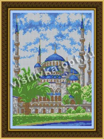 «Светлица» набор для вышивания бисером №512П «Мечеть сердце Чечни» бисер Чехия 30*38см (1шт) цвет:512П