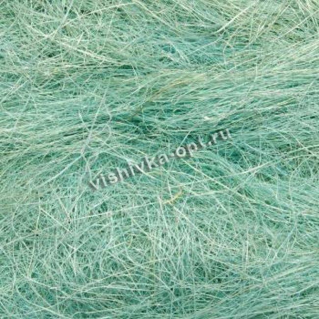 Сизаль - натуральное волокно (1кг) цвет:А016-св.бирюзовый