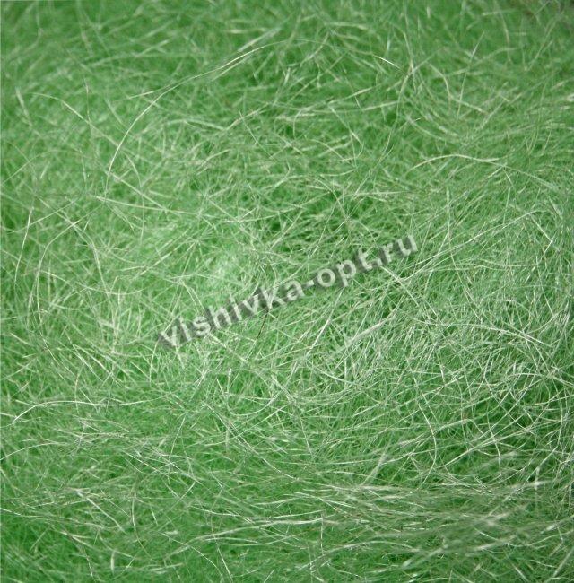 Сизаль - натуральное волокно (1кг) цвет:А020-св.салатовый