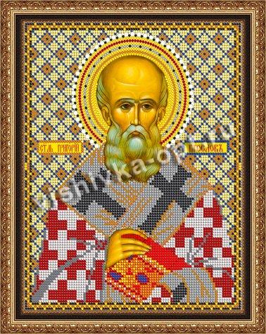 «Светлица» рисунок на ткани для вышивания бисером 764Р «Св. Григорий» 19*24см (1шт) цвет:764Р