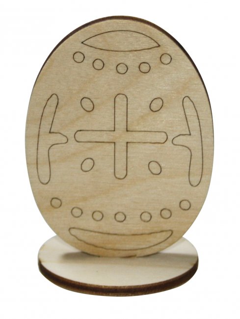 Добрый мастер деревянная заготовка для декупажа №11634 "Яйцо на подставке" 4,8*7см (1шт) цвет:дерево