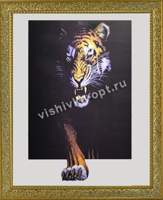 Картина 5D «Тигр» 38*38см (1шт) цвет:12547