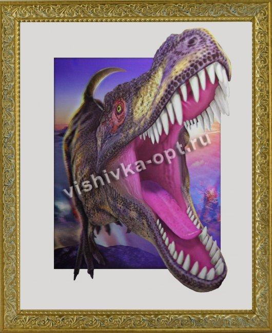 Картина 5D «Тиранозавр» 38*38см (1шт) цвет:12548