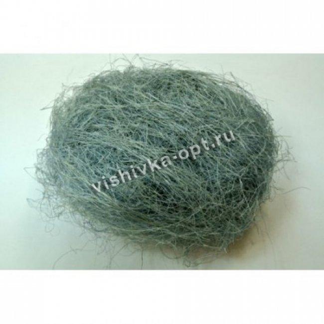 Сизаль - натуральное волокно (1кг) цвет:А026-серый