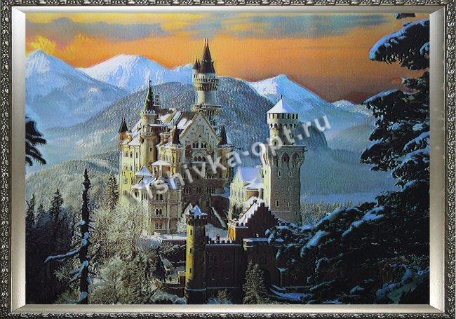 Картина 5D «Замок» (без рамки) 38*28см (1шт) цвет:14176Б