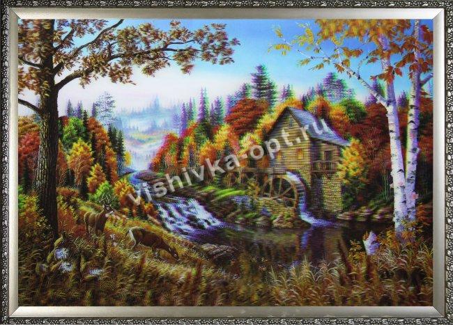 Картина 5D «Осень» (без рамки) 38*28см (1шт) цвет:14185Б
