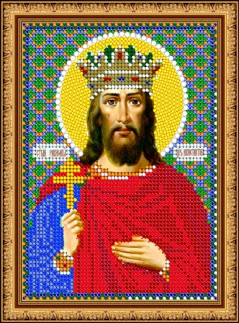 «Светлица» набор для вышивания бисером 8773М «Св. Константин» бисер Чехия 12*16см (1шт) цвет:8773М