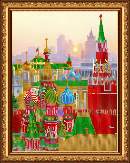 «Светлица» набор для вышивания бисером №430 «Стены Кремля» бисер Китай 24*30см (1шт) цвет:430
