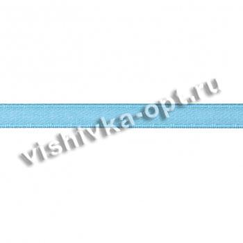 Лента атласная  6мм (1кат*30ярд) цвет:С297-голубой