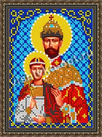 «Светлица» рисунок на ткани для вышивания бисером 832М «Св. Царь Николай» 12*16см (1шт) цвет:832М