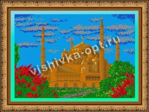 «Светлица» набор для вышивания бисером №513П «Чеченская мечеть» бисер Китай 30*24см (1шт) цвет:513П