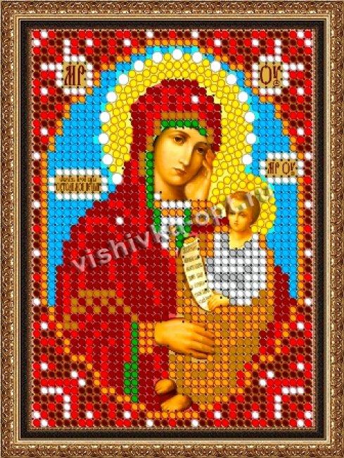 «Светлица» рисунок на ткани для вышивания бисером 405ЛМ «Прсв. Богородица Утоли мои печали» 7,5*10см (1шт) цвет:405ЛМ