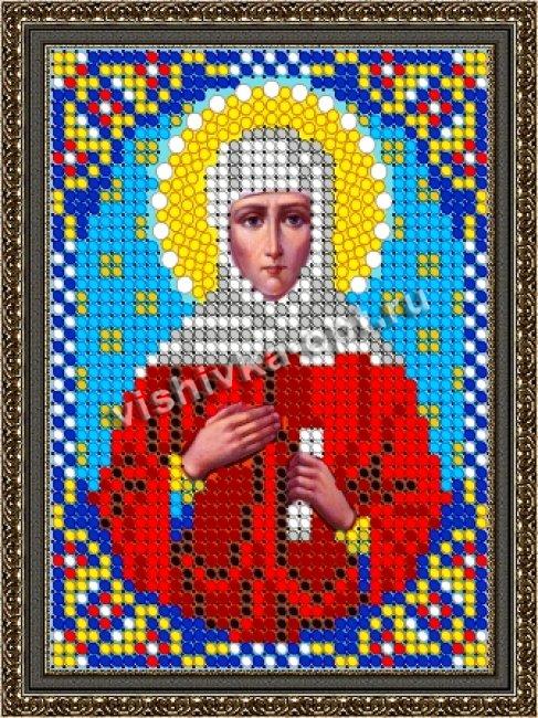 «Светлица» рисунок на ткани для вышивания бисером 747ЛМ «Св. Анна Пророчица» 7,5*10см (1шт) цвет:747ЛМ
