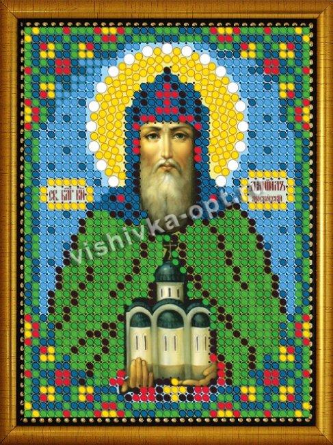 «Светлица» рисунок на ткани для вышивания бисером 765ЛМ «Св. Даниил Московский» 7,5*10см (1шт) цвет:765ЛМ