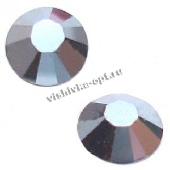 Стразы 2038 SS 6 Silver-Foiled Hotfix (10шт) цвет:280HEM-Jet Hematite