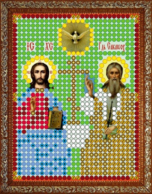 «Диамант» набор со стразами ДЛ-333 «Св. Троица» 7,5*9,5см (1шт) цвет:ДЛ-333
