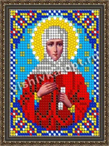 «Светлица» рисунок на ткани для вышивания бисером 747М «Св.Анна Пророчица» 12*16см (1шт) цвет:747М