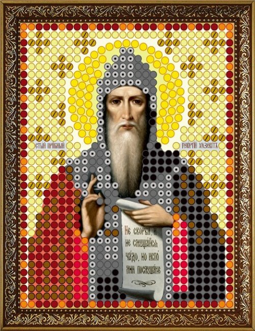 «Диамант» набор со стразами ДЛ-795 «Св. Георгий» 7,5*9,5см (1шт) цвет:ДЛ-795
